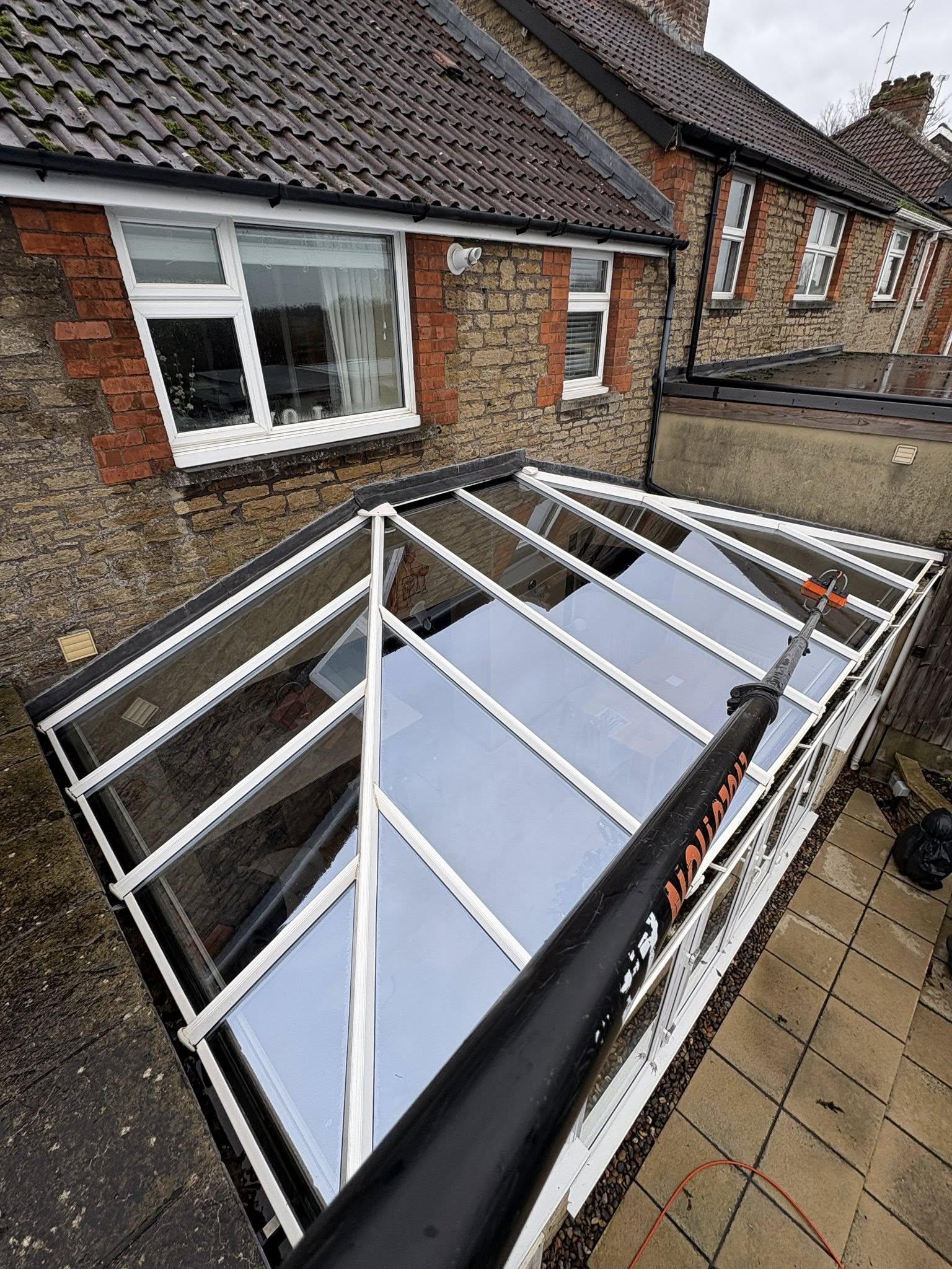 Conservatory roof cleaning